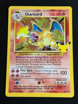 Charizard 4/102 2021 Celebrations Classic Collection Holo Pokemon Card - Image 1