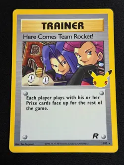 Here Comes Team Rocket 15/82 Celebrations Classic Collection Pokemon Card - Image 1