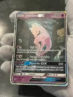 Pokemon Card Mewtwo GX 78/73 Shining Legends Holo Secret Rare Full Art DMG - Image 4