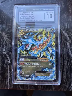 Pokemon Card Slab M Charizard EX Flashfire 69/106 Battle Arena CGC 10 Gem Mint - Image 1