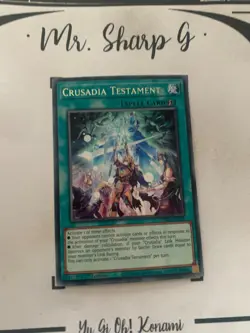 CRUSADIA TESTAMENT - 1st EDITION MP20-EN078 ENGLISH Yu-Gi-Oh! CARD RARE KONAMI - Image 2