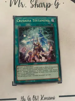 CRUSADIA TESTAMENT - 1st EDITION MP20-EN078 ENGLISH Yu-Gi-Oh! CARD RARE KONAMI - Image 3