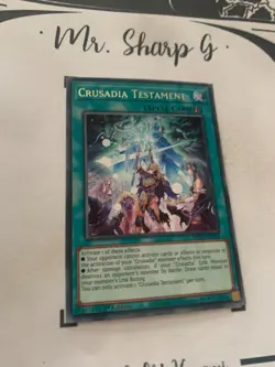 CRUSADIA TESTAMENT - 1st EDITION MP20-EN078 ENGLISH Yu-Gi-Oh! CARD RARE KONAMI - Image 4