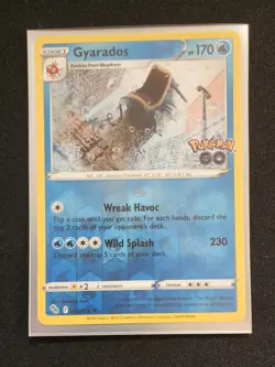 Gyarados Reverse Holo Rare Pokemon Go 022/078 Pokemon Card US Seller - Image 1