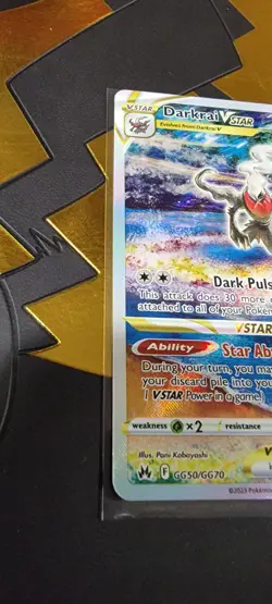 Darkrai VSTAR Crown Zenith: Galarian Gallery Holo Card GG50/GG70 NM/M Condition - Image 3