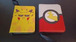 Pokemon Card Album Lot of 2 Pikachu & Bolt Zipper Case with 50 pages each - Image 1
