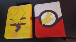 Pokemon Card Album Lot of 2 Pikachu & Bolt Zipper Case with 50 pages each - Image 2