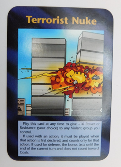 TERRORIST NUKE ILLUMINATI NEW WORLD ORDER LIMITED INWO CARD GAME STEVE JACKSON - Image 1