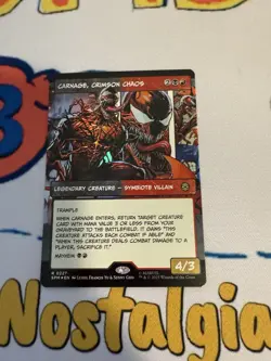 MTG Marvel’s Spider-Man Carnage, Crimson Chaos (Borderless) #227 Rare - Image 1