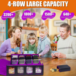 3200+ MTG Commander Deck Box, TCG Deck Box Storage Organizer with Window Dice Tr - Image 2