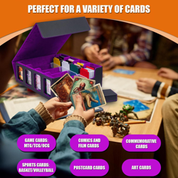 3200+ MTG Commander Deck Box, TCG Deck Box Storage Organizer with Window Dice Tr - Image 3