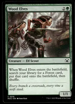 1x Wood Elves - Commander: March of the Machine - NM - MTG - Image 1
