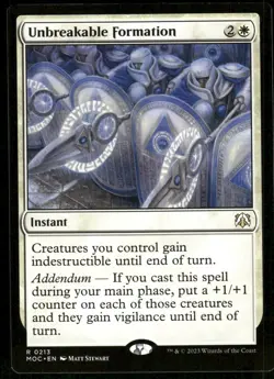 1x Unbreakable Formation - Commander: March of the Machine - NM - MTG - Image 1