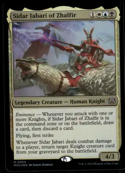 1x Foil Sidar Jabari of Zhalfir - Commander: March of the Machine - NM - MTG - Image 1