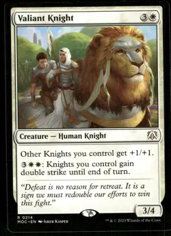 1x Valiant Knight - Commander: March of the Machine - NM - MTG - Image 1