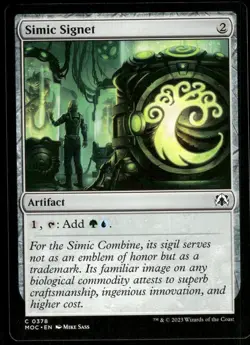 1x Simic Signet - Commander: March of the Machine - NM - MTG - Image 1