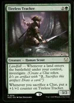1x Tireless Tracker - Commander: March of the Machine - NM - MTG - Image 1