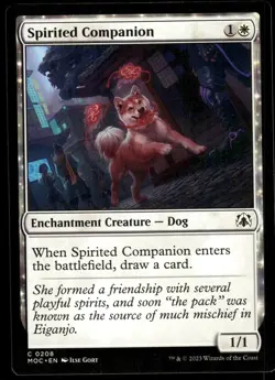 1x Spirited Companion - Commander: March of the Machine - NM - MTG - Image 1