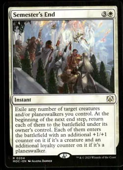 1x Semester's End - Commander: March of the Machine - NM - MTG - Image 1