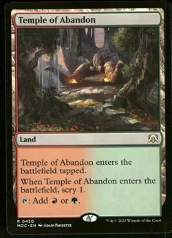 1x Temple of Abandon - Commander: March of the Machine - NM - MTG - Image 1