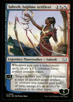 1x Saheeli, Sublime Artificer - Commander: March of the Machine - NM - MTG - Image 1
