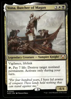 1x Vona, Butcher of Magan - Commander: March of the Machine - NM - MTG - Image 1