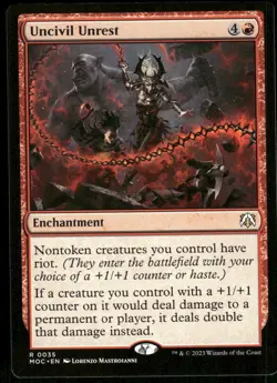 1x Uncivil Unrest - Commander: March of the Machine - NM - MTG - Image 1