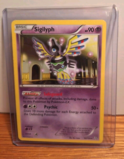 POKEMON SIGILYPH 52/124 NON-HOLO RARE DRAGONS EXALTED LP - Image 3