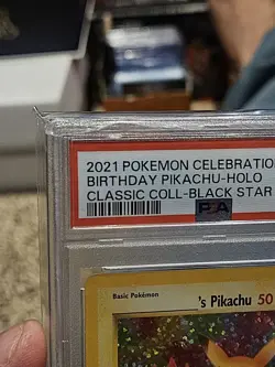 2021 POKEMON CELEBRATIONS CLASSIC COLLECTION #24 BIRTHDAY PIKACHU-HOLO PSA 10 - Image 3