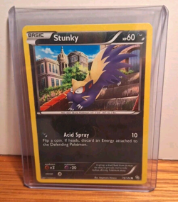 POKEMON STUNKY 76/124 REVERSE HOLO DRAGONS EXALTED LP - Image 3