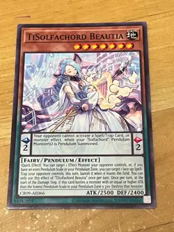 Yugioh Asian English CR09-AE066 TiSolfachord Beautia x3 playset Common NM - Image 2