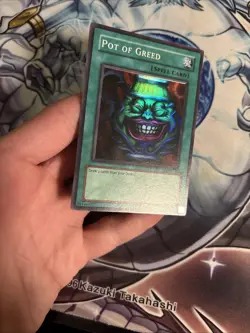 (22) Yugioh Pot Of Greed Super Rare DB1-EN134 LP/MP - Image 2