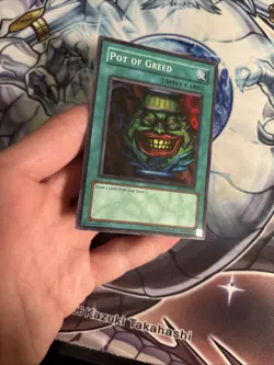 (22) Yugioh Pot Of Greed Super Rare DB1-EN134 LP/MP - Image 3