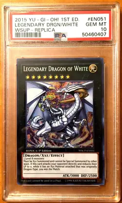 PSA 10 Legendary Dragon of White 1st Edition Prismatic Promo - Yugioh Gem Mint - Image 1