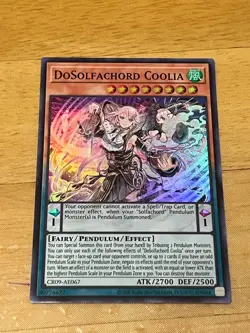 Yugioh Asian English CR09-AE067 DoSolfachord Coolia Super rare NM - Image 1