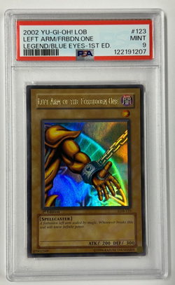 Yugioh LOB-123 Left Arm of the Forbidden One 1st Ed. PSA 9 Mint - Image 1