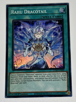 yugioh rahu dracotail collector's rare jush-en009 jush - Image 1