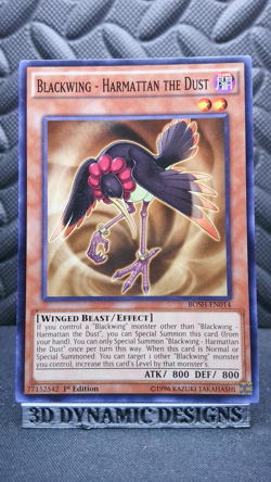 | Yugioh Blackwing - Harmattan the Dust BOSH-EN014 NM- 🔥 | - Image 1