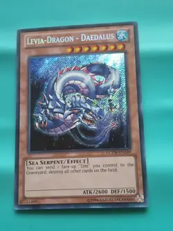Yugioh - Levia-Dragon - Daedalus Secret Rare 1st Edition LCYW-EN249 LP - Image 1