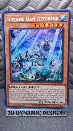 | Yugioh Icejade Ran Aegirine BLTR-EN081 Secret Battles Of Legend NM 🔥 | - Image 1