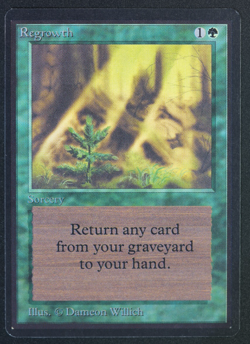 Regrowth Beta MTG Card Magic: the Gathering 1993 - Image 1