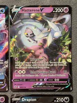 Pokemon Cards V Lot Rare Holo Goodra Omastar Hatterene Slaking Calyrex Drapion - Image 4