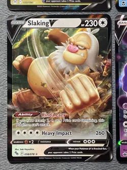 Pokemon Cards V Lot Rare Holo Goodra Omastar Hatterene Slaking Calyrex Drapion - Image 5