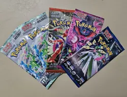 Lot Of 5 Pokemon Cards Packs 4 Japan 1 Korea Sealed Tcg - Image 2
