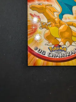 POKEMON Topps Cards CHARIZARD #6 Non Holo Blue Logo Near Mint TV Animation 1999! - Image 3