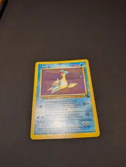 Pokemon TCG Lapras Fossil Holo Unlimited Rare Card 10/62 Italian NM Near Mint - Image 1
