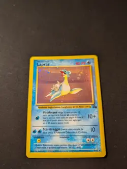 Pokemon TCG Lapras Fossil Holo Unlimited Rare Card 10/62 Italian NM Near Mint - Image 3