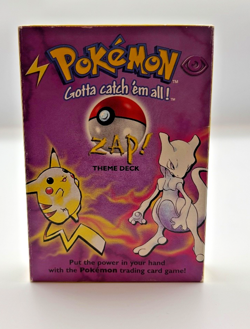 Pokemon Cards - Zap Theme Deck - Opened Complete - Base Set - Mewtwo - Image 2