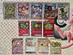 English Pokemon Illustration Rare Full Art & EX Card Lot (12) Surging Sparks - Image 1