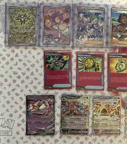 English Pokemon Illustration Rare Full Art & EX Card Lot (12) Surging Sparks - Image 2